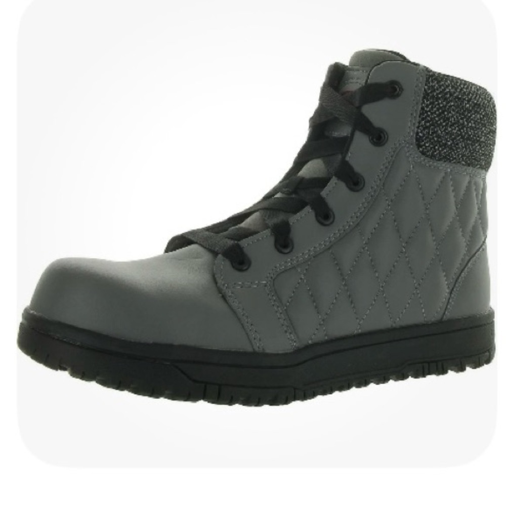 Avenger women’s work Boots Gray 11 W (C,D,W) Quilted Oil and slip resistant